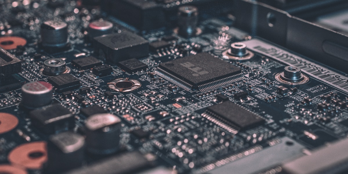 Circuit board close-up representing real-time adaptive systems